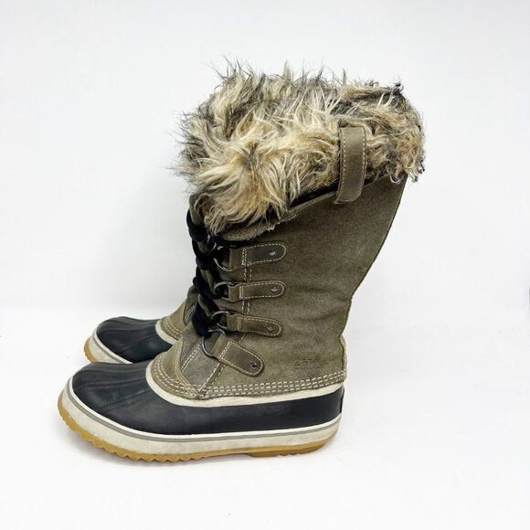 Sorel Womens Joan of Arctic 4241-K1371 Green Mid Calf Winter Boots Size US 7.5 - Picture 3 of 7